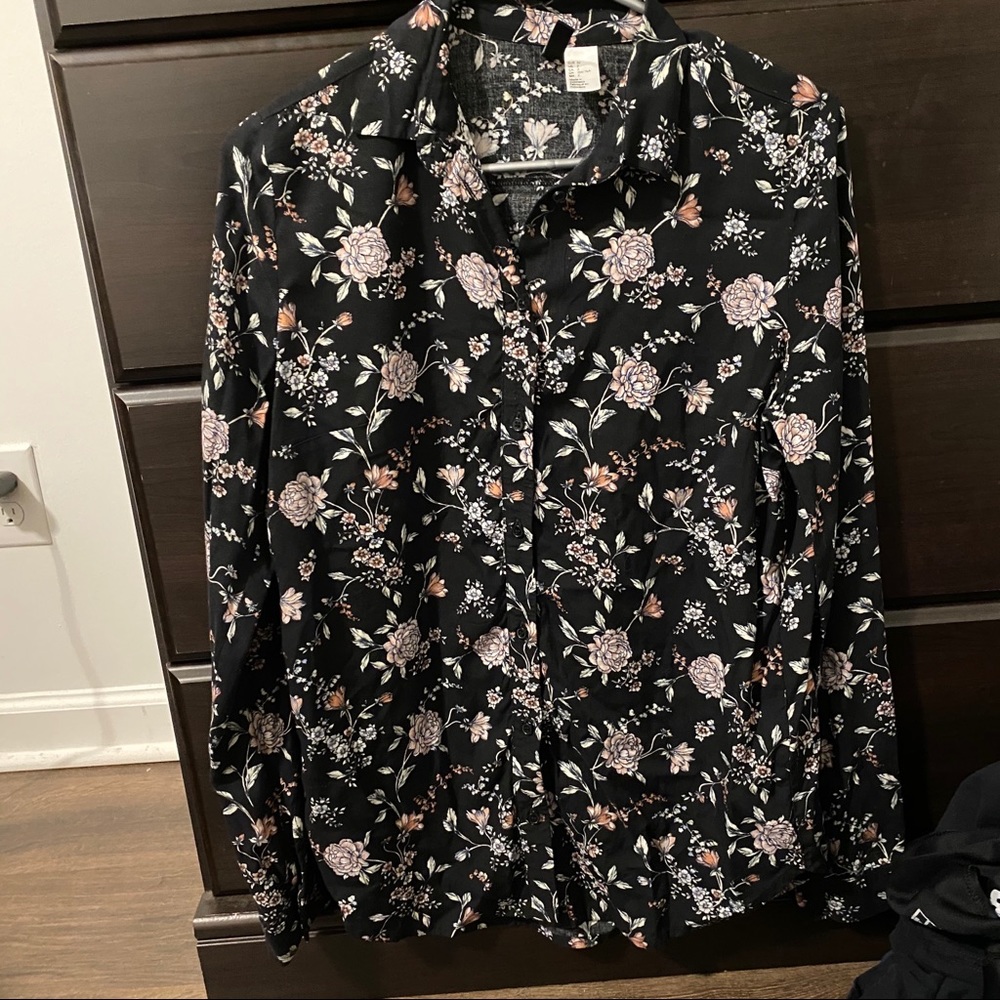 Floral Print Dress Shirt